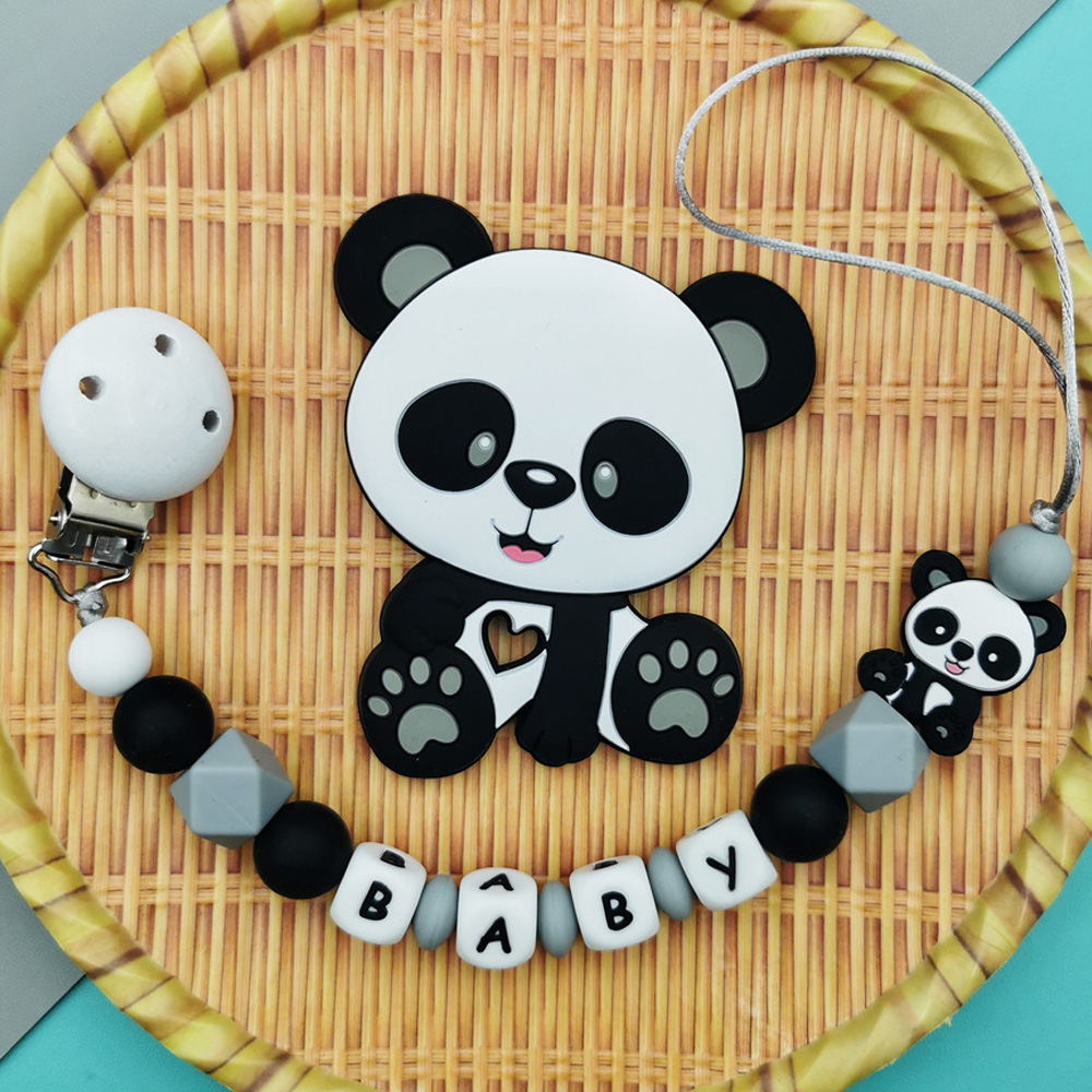 Baby Pacifier Clip - Catenelle Portaciuccio Personalizzabili con Nome, in