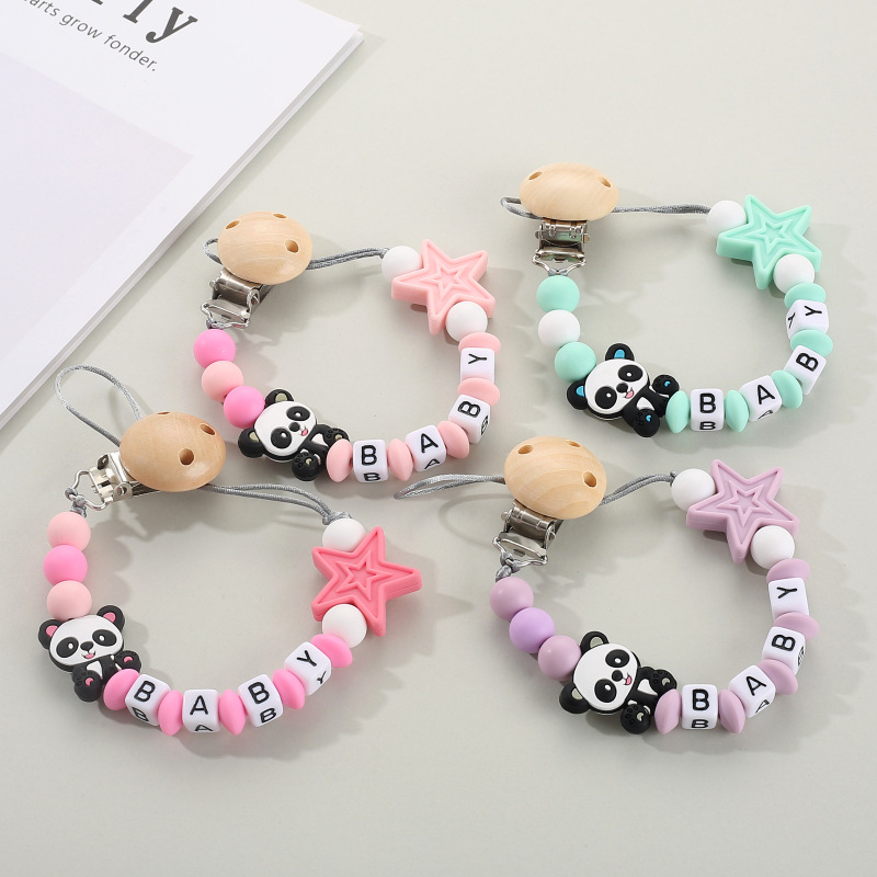 Baby Pacifier Clip - Clip per Ciuccio a Forma di