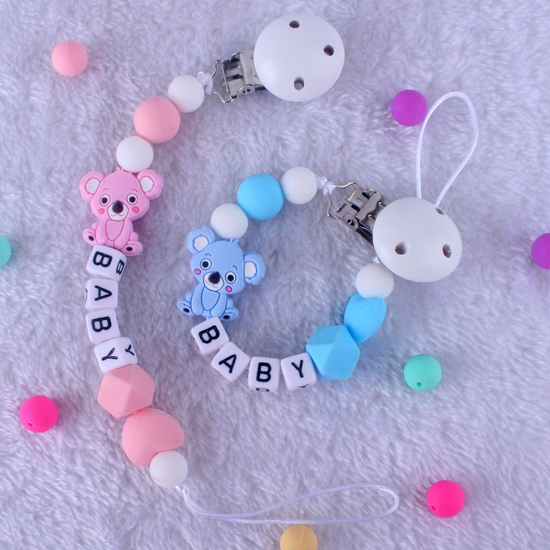 Baby Pacifier Clip - INS Baby nome personalizzato Clip per