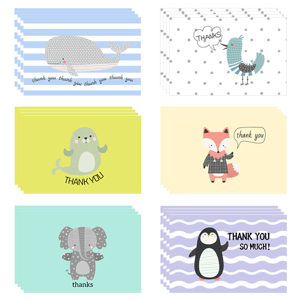 Baby Products Gift Card - 24 Set di Biglietti di Ringraziamento,