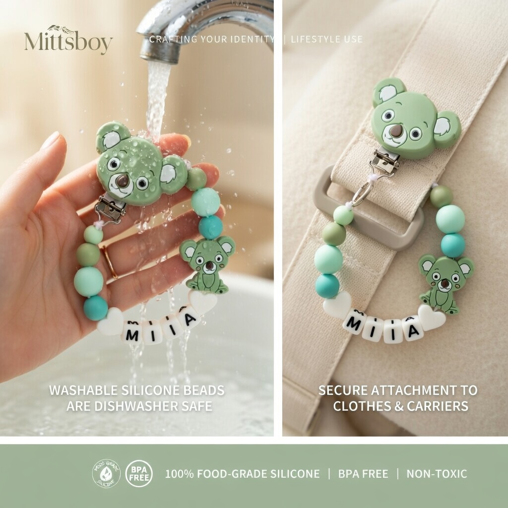 Catenella Portaciuccio in Sili - Baby Pacifier Clip recensione e prezzo
