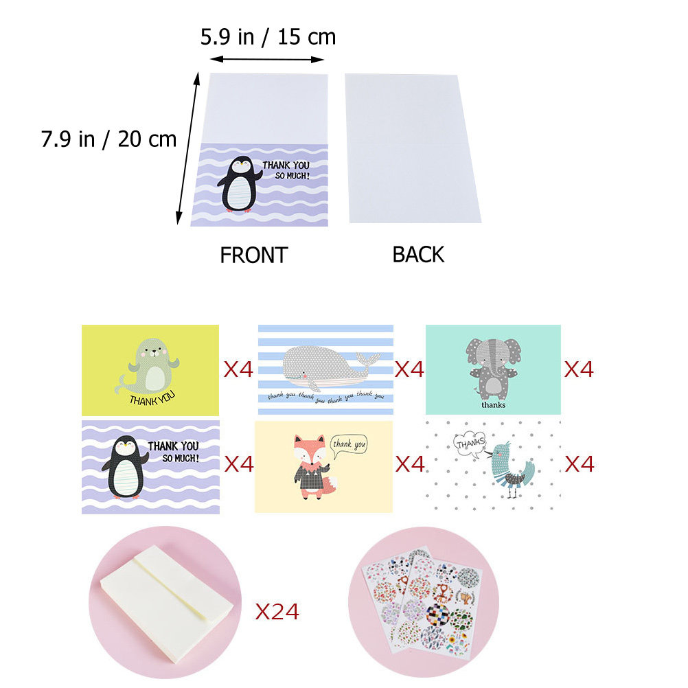 24 Set di Biglietti di Ringraz - Baby Products Gift Card recensione e prezzo